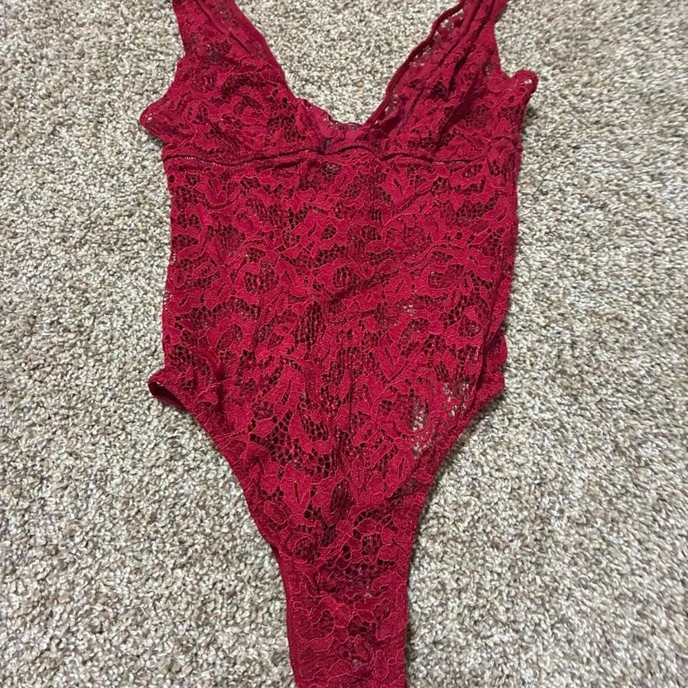 Victoria's Secret Women's Red Small Bodysuit Teddy